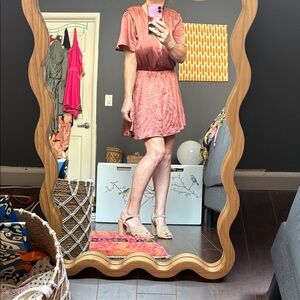 •House of Harlow x Revolve Elegant Rust Satin Dress